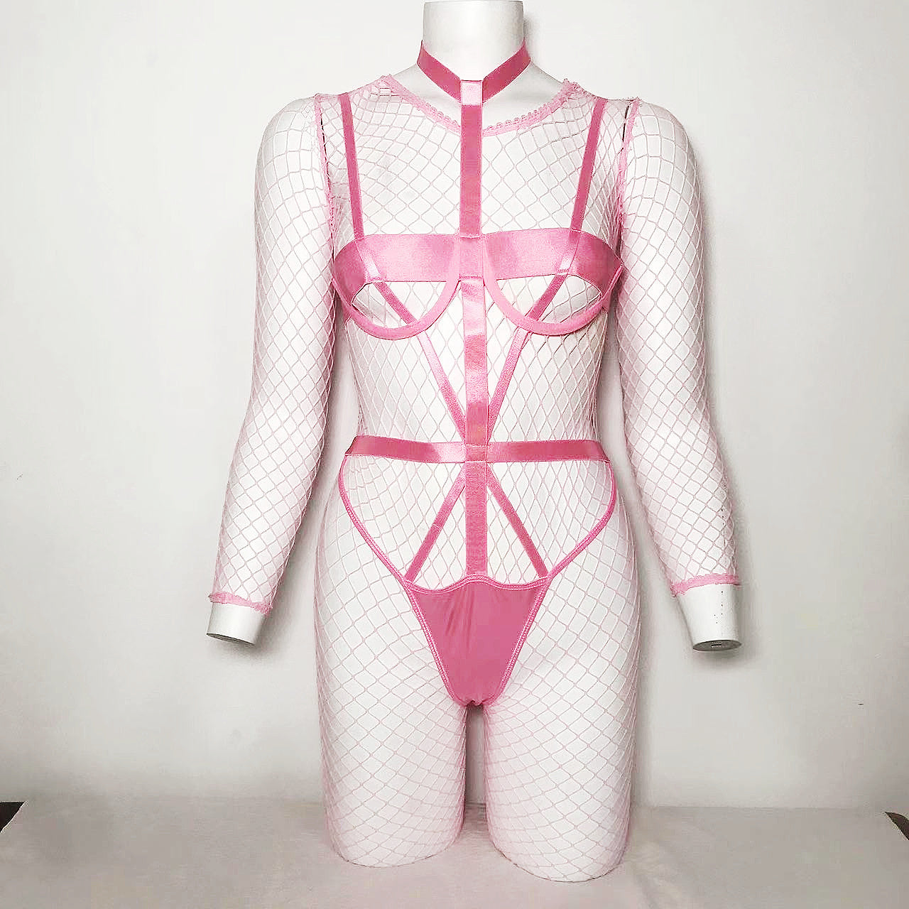 Pink Mirage Fishnet Lingerie